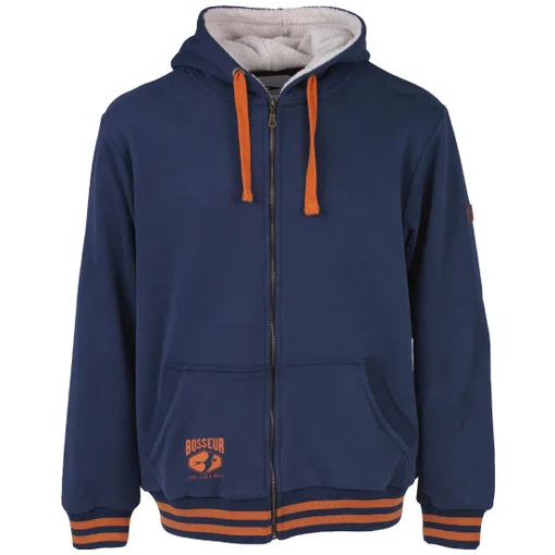 Sweat-shirt double Sherpa Oural bleu L