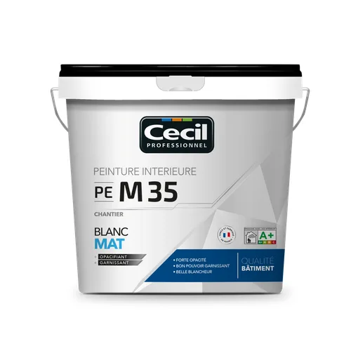 S35 satin acrylic paint site white 5 L