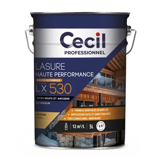 Lasur GLICERO de alto rendimiento LX530+ roble 1 L